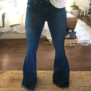 Free people super flare medium wash